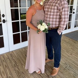 Azazie Taupe Ginger Bridesmaid Dress